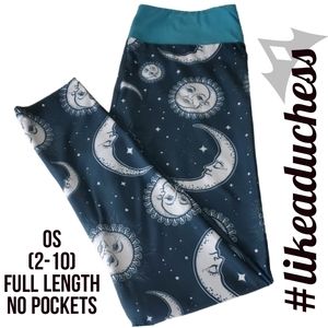Sun and Moon Starry Sky Leggings - Yoga Waistband